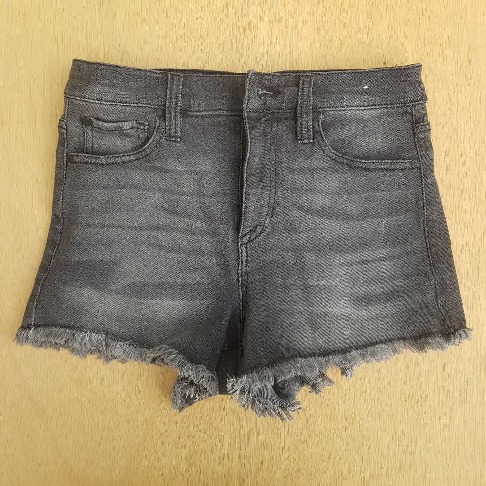 High waisted women's shorts black/grey like New